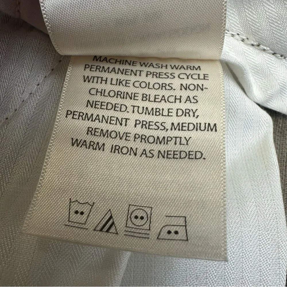 Haggar Corduroy Pants Mens 40x29 Beige Classic Cotton Comfort Business **38x27**